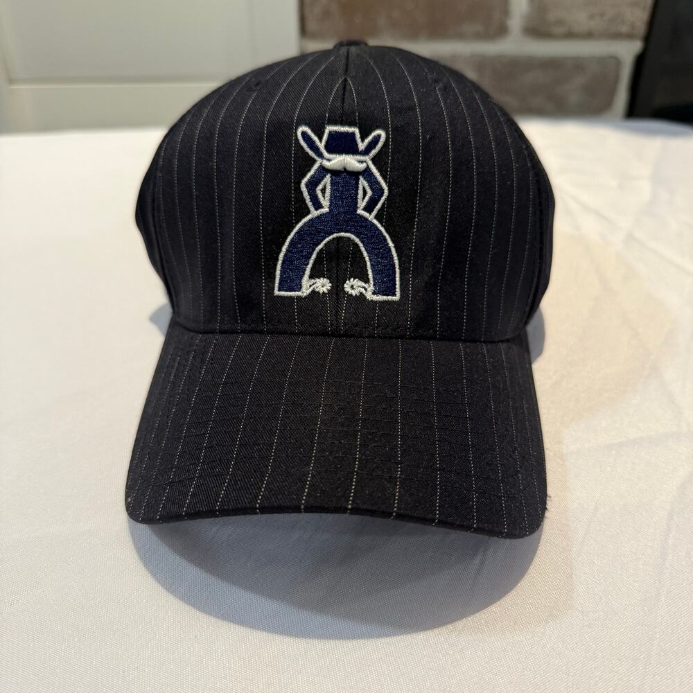 Hooey Navy Blue Pinstriped pinstriped flex-fit-ballcap